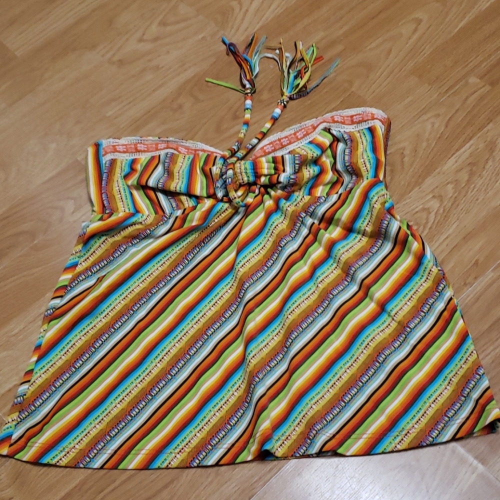 Lucky Brand Santiago Sunrise Tankini Top
